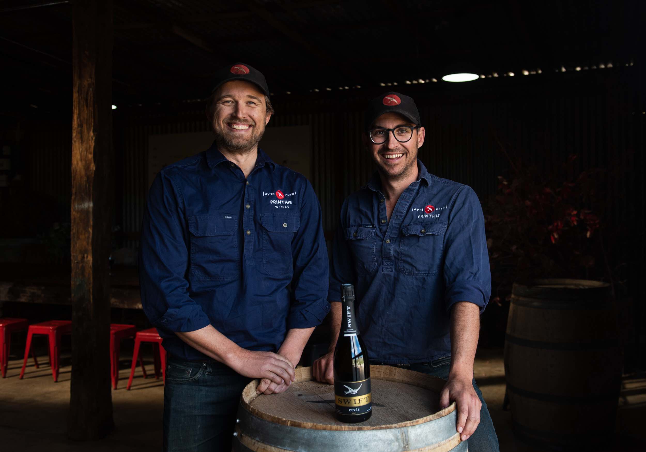 Ed and Dave Swift owners of Printhie Wines